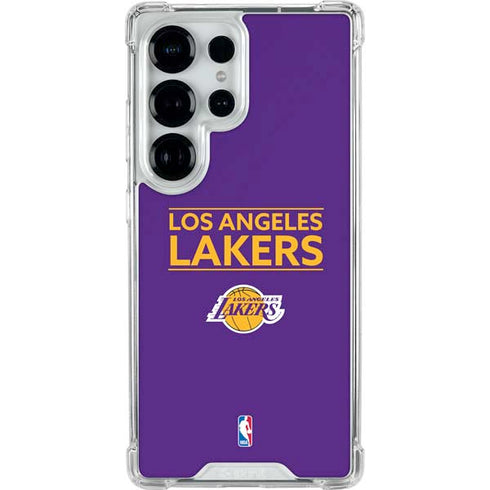 NBA Los Angeles Lakers Standard - Purple Galaxy S25 Ultra Clear Case