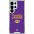 NBA Los Angeles Lakers Standard - Purple Galaxy S25 Ultra Clear Case