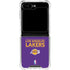 NBA Los Angeles Lakers Standard - Purple Galaxy Z Flip6 Clear Case