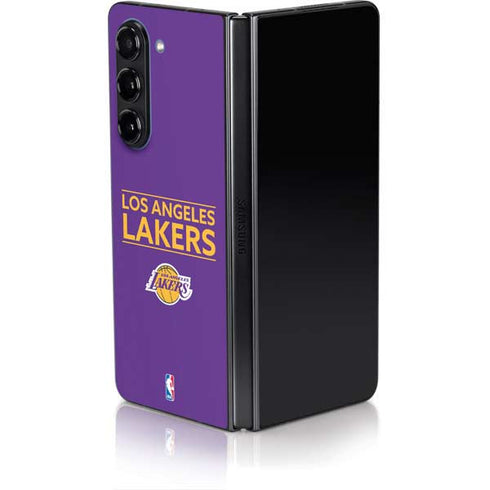 NBA Los Angeles Lakers Standard - Purple Galaxy Z Fold5 5G Skin