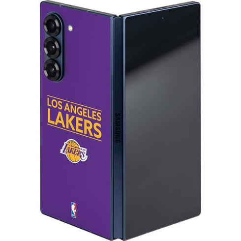 NBA Los Angeles Lakers Standard - Purple Galaxy Z Fold6 Skin