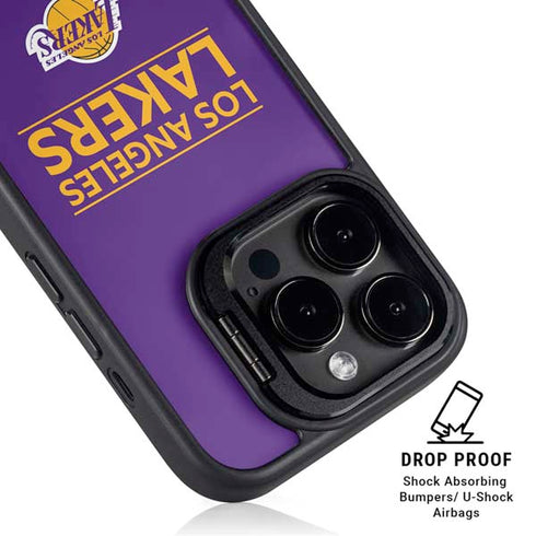 NBA Los Angeles Lakers Standard - Purple iPhone 14 Pro Max Kickstand Case