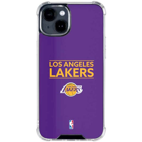 NBA Los Angeles Lakers Standard - Purple iPhone 15 Clear Case