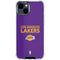 NBA Los Angeles Lakers Standard - Purple iPhone 15 Clear Case