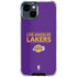 NBA Los Angeles Lakers Standard - Purple iPhone 15 Clear Case