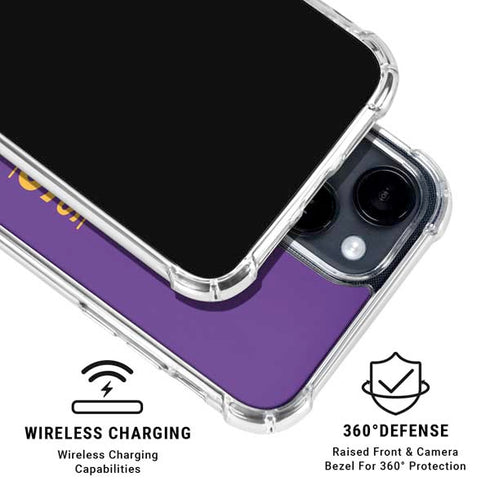 NBA Los Angeles Lakers Standard - Purple iPhone 15 Clear Case
