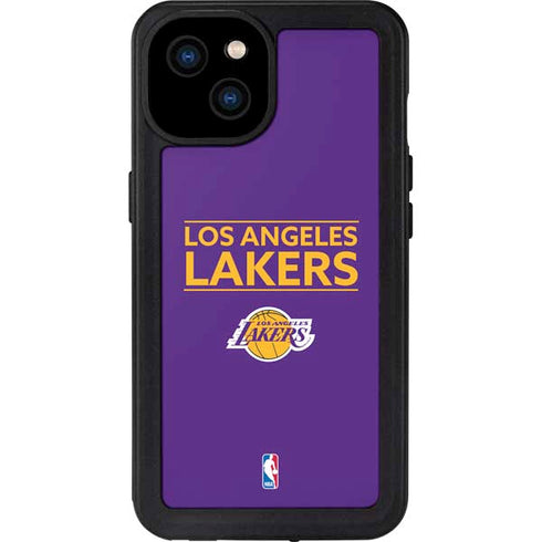 NBA Los Angeles Lakers Standard - Purple iPhone 15 Plus Waterproof Case