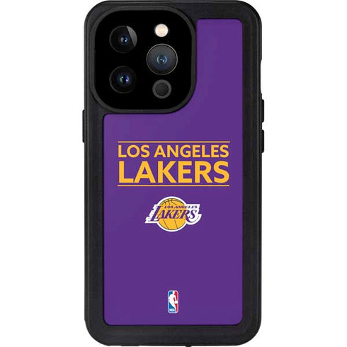 NBA Los Angeles Lakers Standard - Purple iPhone 15 Pro Waterproof Case