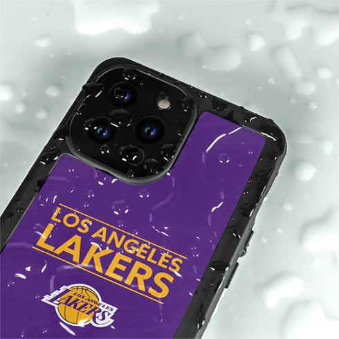 NBA Los Angeles Lakers Standard - Purple iPhone 15 Pro Waterproof Case