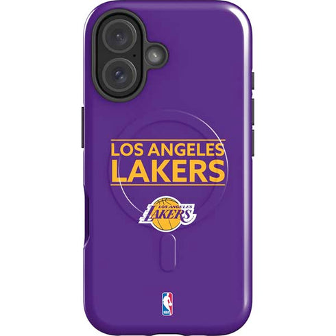 NBA Los Angeles Lakers Standard - Purple iPhone 16 Magsafe Impact Case