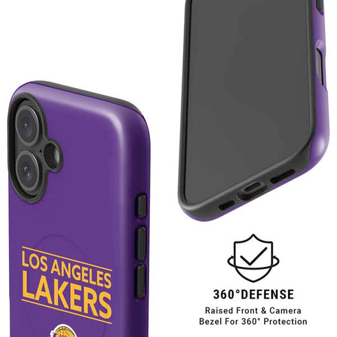 NBA Los Angeles Lakers Standard - Purple iPhone 16 Magsafe Impact Case