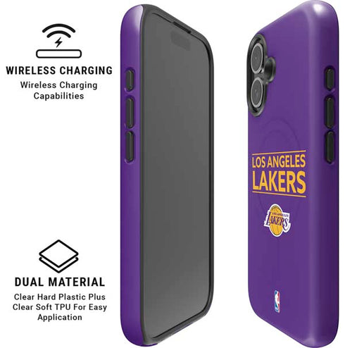 NBA Los Angeles Lakers Standard - Purple iPhone 16 Magsafe Impact Case
