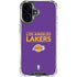 NBA Los Angeles Lakers Standard - Purple iPhone 16 Plus Clear Case