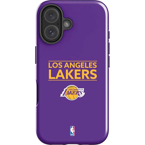 NBA Los Angeles Lakers Standard - Purple iPhone 16 Plus Impact Case