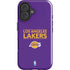 NBA Los Angeles Lakers Standard - Purple iPhone 16 Plus Impact Case