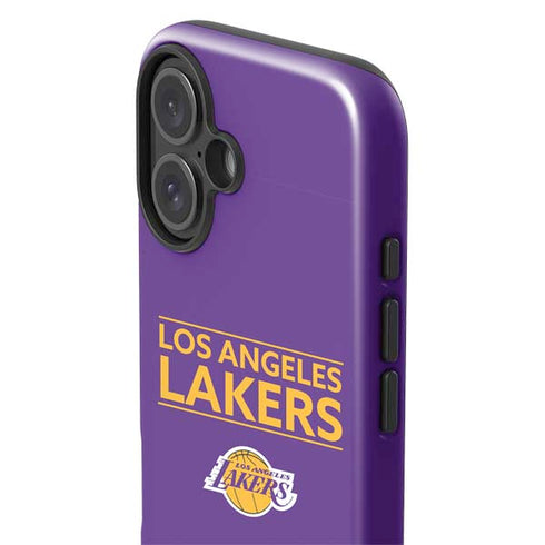 NBA Los Angeles Lakers Standard - Purple iPhone 16 Plus Impact Case
