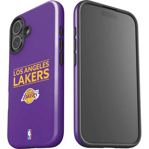 NBA Los Angeles Lakers Standard - Purple iPhone 16 Plus Impact Case