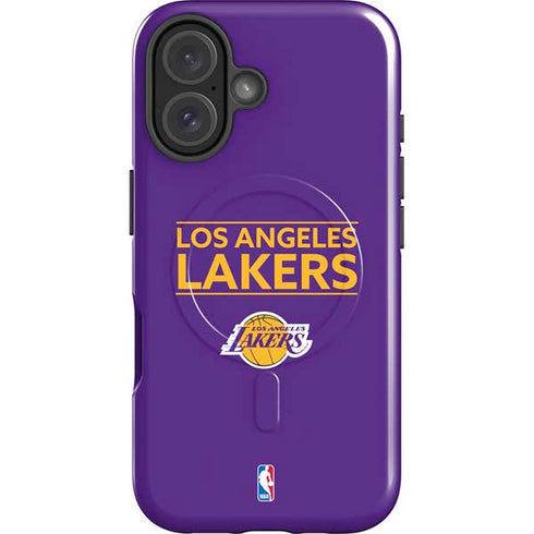 NBA Los Angeles Lakers Standard - Purple iPhone 16 Plus Magsafe Impact Case