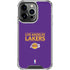 NBA Los Angeles Lakers Standard - Purple iPhone 16 Pro Clear Case