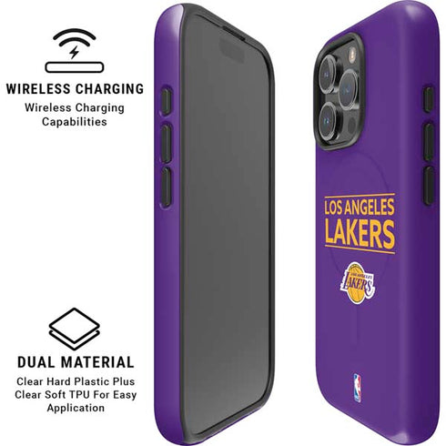 NBA Los Angeles Lakers Standard - Purple iPhone 16 Pro Magsafe Impact Case
