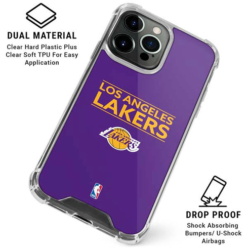 NBA Los Angeles Lakers Standard - Purple iPhone 16 Pro Max Clear Case