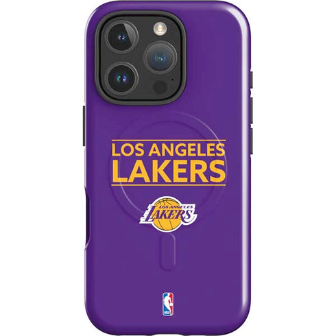 NBA Los Angeles Lakers Standard - Purple iPhone 16 Pro Max Magsafe Impact Case