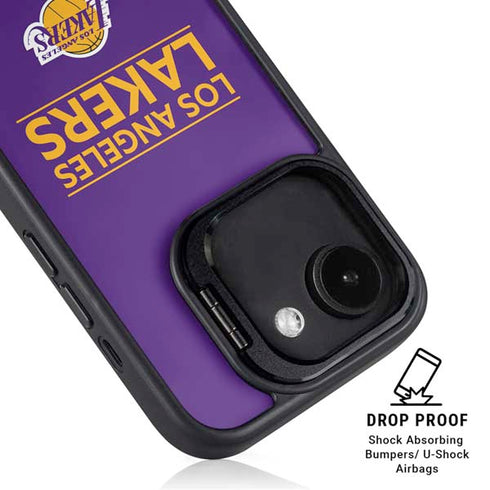 NBA Los Angeles Lakers Standard - Purple iPhone 16e Kickstand Case