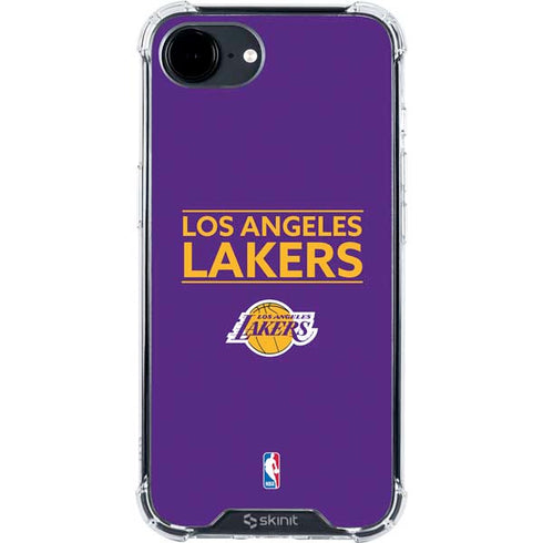 NBA Los Angeles Lakers Standard - Purple iPhone 16e Clear Case