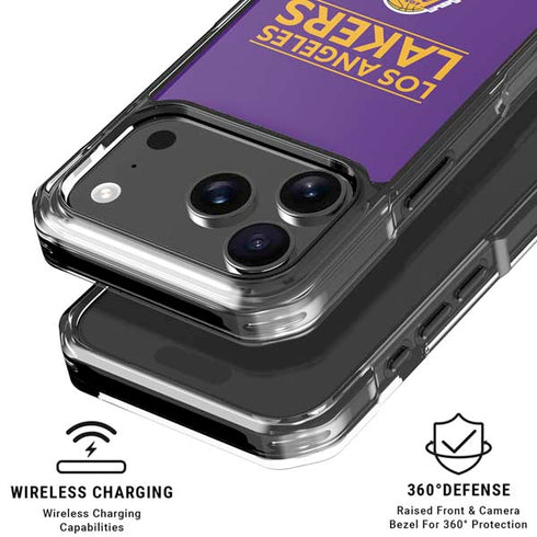 NBA Los Angeles Lakers Standard - Purple iPhone 18 Pro Clear Case