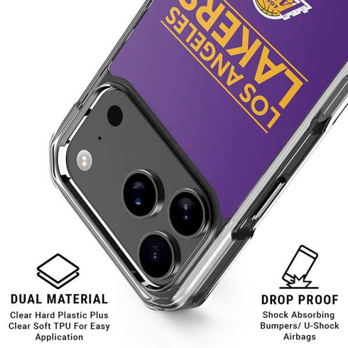 NBA Los Angeles Lakers Standard - Purple iPhone 18 Pro Clear Case