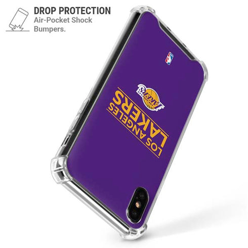 NBA Los Angeles Lakers Standard - Purple iPhone X/XS Clear Case