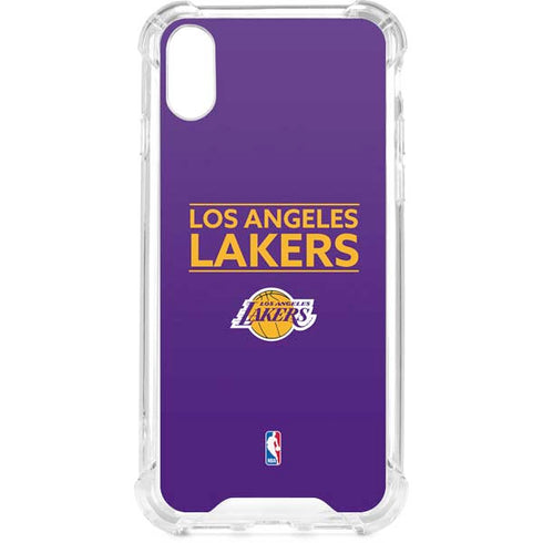 NBA Los Angeles Lakers Standard - Purple iPhone XS Clear Case