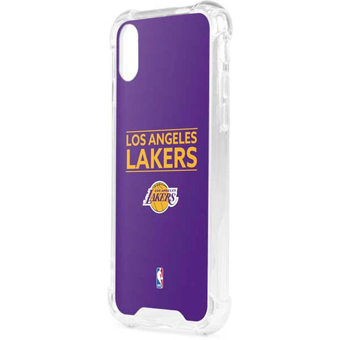 NBA Los Angeles Lakers Standard - Purple iPhone XS Clear Case