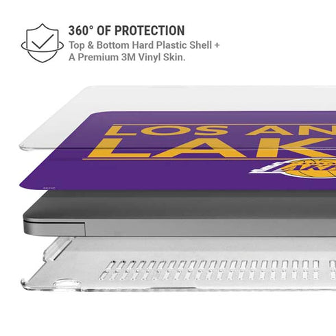NBA Los Angeles Lakers Standard - Purple MacBook Pro 14in (2021-24) Case plus Skin