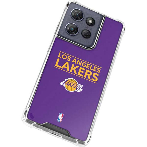 NBA Los Angeles Lakers Standard - Purple Moto G 5G (2025) Clear Case