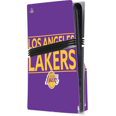 NBA Los Angeles Lakers Standard - Purple PS5 Pro Disk Console Skin