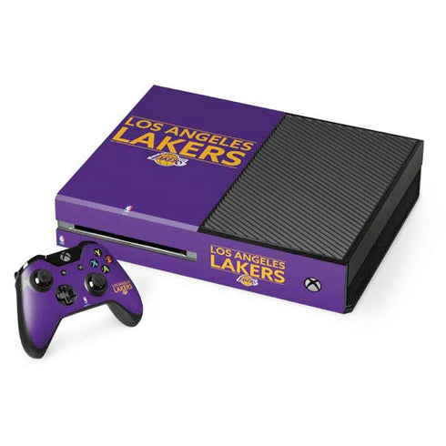 NBA Los Angeles Lakers Standard - Purple Xbox One Console and Controller Bundle Skin