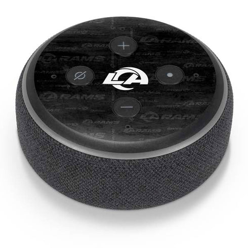 NFL Los Angeles Rams Black & White Amazon Echo Dot Skin