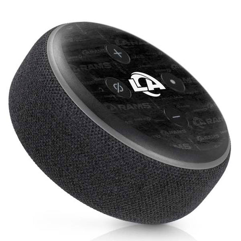 NFL Los Angeles Rams Black & White Amazon Echo Dot Skin