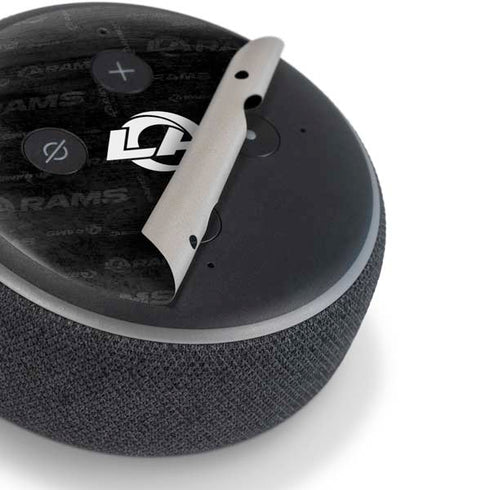 NFL Los Angeles Rams Black & White Amazon Echo Dot Skin