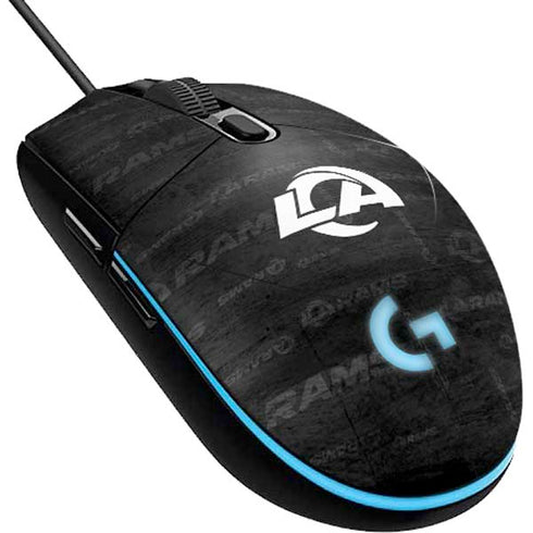 NFL Los Angeles Rams Black & White G203 Prodigy RGB Wired Gaming Mouse Skin