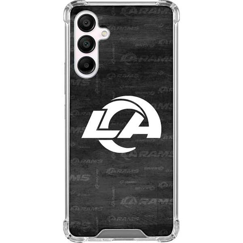 NFL Los Angeles Rams Black & White Galaxy A16 5G Clear Case