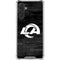 NFL Los Angeles Rams Black & White Galaxy A17 Clear Case