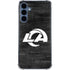 NFL Los Angeles Rams Black & White Galaxy A35 5G Clear Case