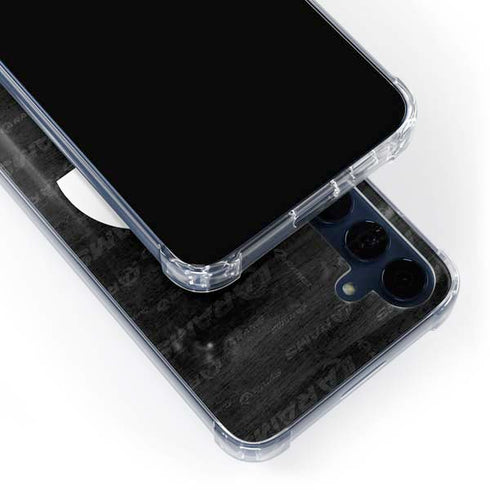 NFL Los Angeles Rams Black & White Galaxy A35 5G Clear Case