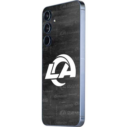 NFL Los Angeles Rams Black & White Galaxy A35 5G Skin