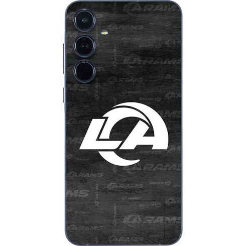 NFL Los Angeles Rams Black & White Galaxy A36 5G Skin