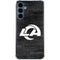 NFL Los Angeles Rams Black & White Galaxy A55 5G Clear Case