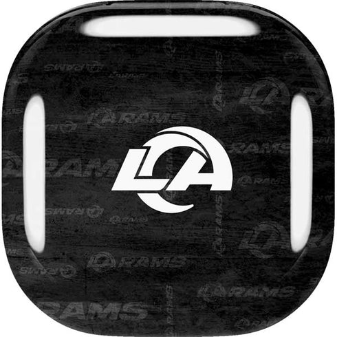 NFL Los Angeles Rams Black & White Galaxy Buds Live Skin