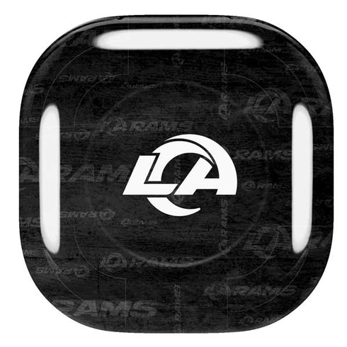NFL Los Angeles Rams Black & White Galaxy Buds Live Skin